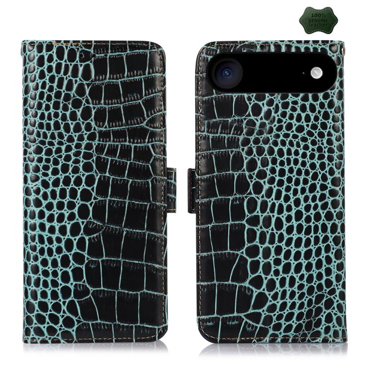 Crocodile Top Layer Cowhide Leather Phone Case, For iPhone 16e, For iPhone 16 Pro Max, For iPhone 16 Pro, For iPhone 16 Plus, For iPhone 16, For iPhone 15 Pro Max