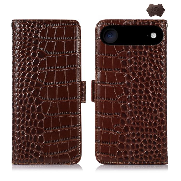 Crocodile Top Layer Cowhide Leather Phone Case, For iPhone 16e, For iPhone 16 Pro Max, For iPhone 16 Pro, For iPhone 16 Plus, For iPhone 16, For iPhone 15 Pro Max