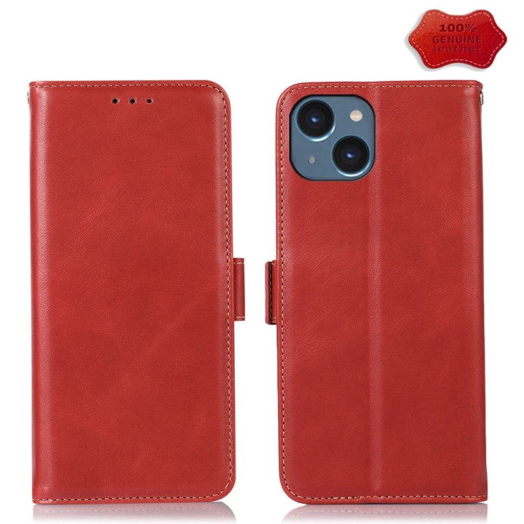 Crazy Horse Top Layer Cowhide Leather Phone Case, For iPhone 16 Plus, For iPhone 16, For iPhone 15 Pro Max, For iPhone 15 Pro, For iPhone 15 Plus, For iPhone 15