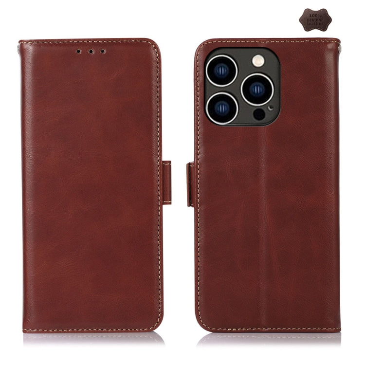 Crazy Horse Top Layer Cowhide Leather Phone Case, For iPhone 17 Pro Max, For iPhone 17 Pro, For iPhone 17, For iPhone 17 Air, For iPhone 16 Pro Max, For iPhone 16 Pro