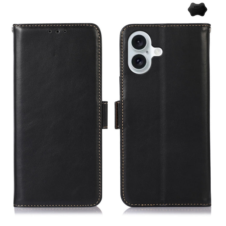 Crazy Horse Top Layer Cowhide Leather Phone Case, For iPhone 16 Plus, For iPhone 16, For iPhone 15 Pro Max, For iPhone 15 Pro, For iPhone 15 Plus, For iPhone 15