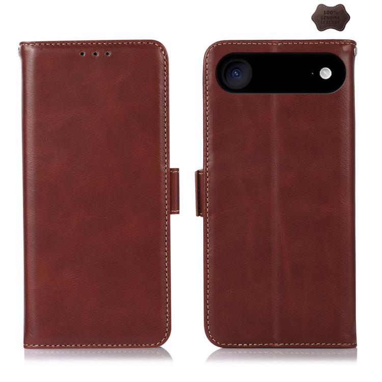Crazy Horse Top Layer Cowhide Leather Phone Case, For iPhone 17 Pro Max, For iPhone 17 Pro, For iPhone 17, For iPhone 17 Air, For iPhone 16 Pro Max, For iPhone 16 Pro