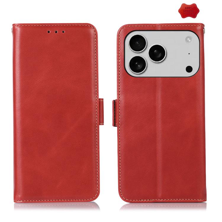 Crazy Horse Top Layer Cowhide Leather Phone Case, For iPhone 17 Pro Max, For iPhone 17 Pro, For iPhone 17, For iPhone 17 Air, For iPhone 16 Pro Max, For iPhone 16 Pro