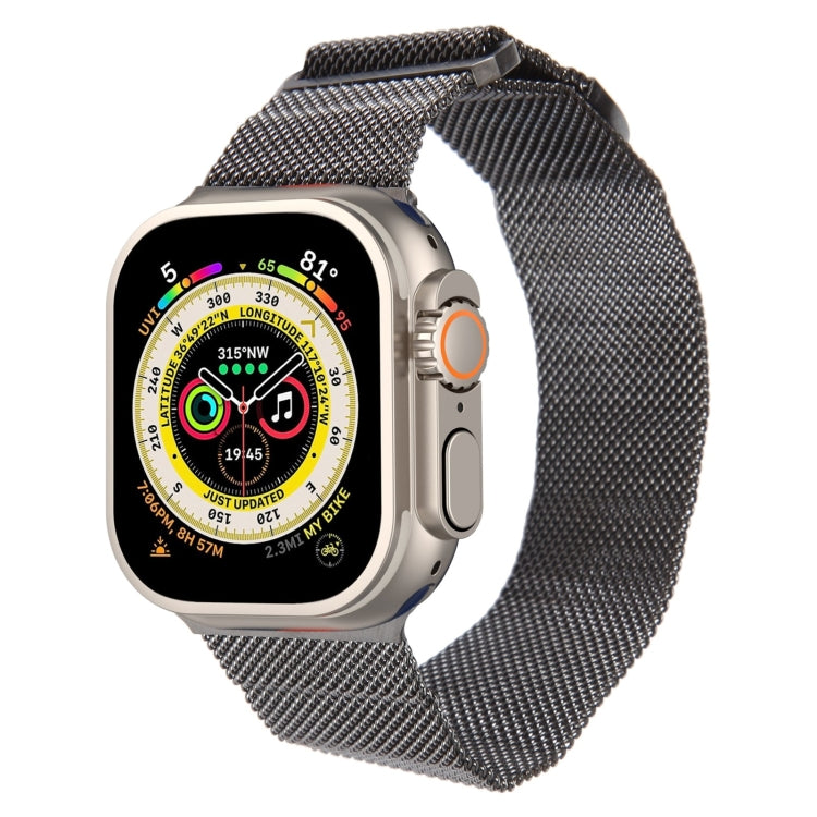 Milanese Metal Magnetic Watch Band, For Apple Watch Ultra 49mm