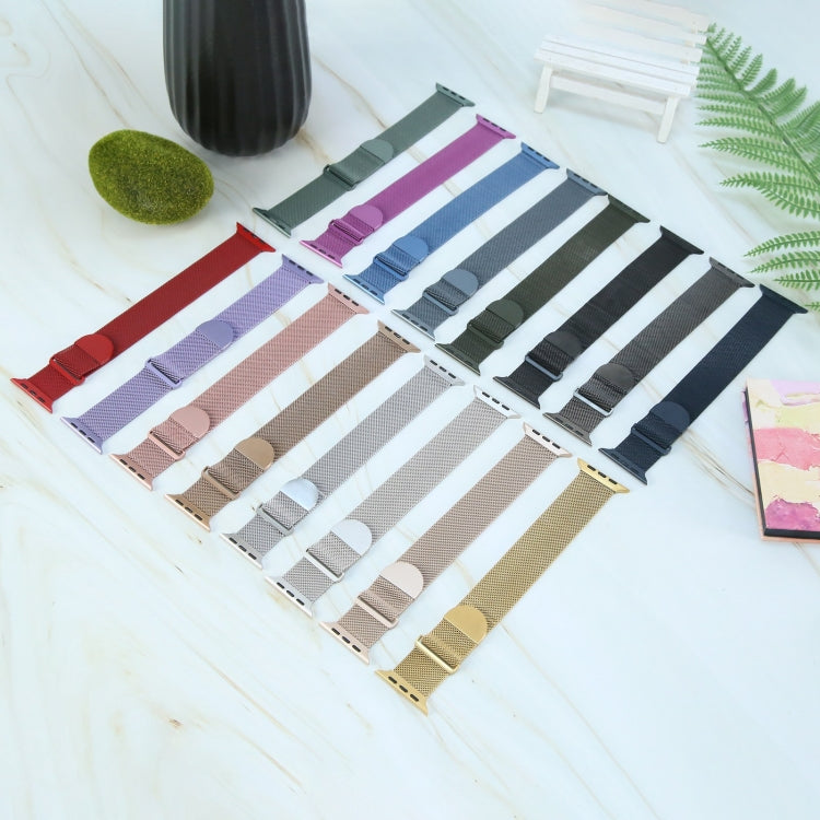Milanese Metal Magnetic Watch Band, For Apple Watch SE 44mm