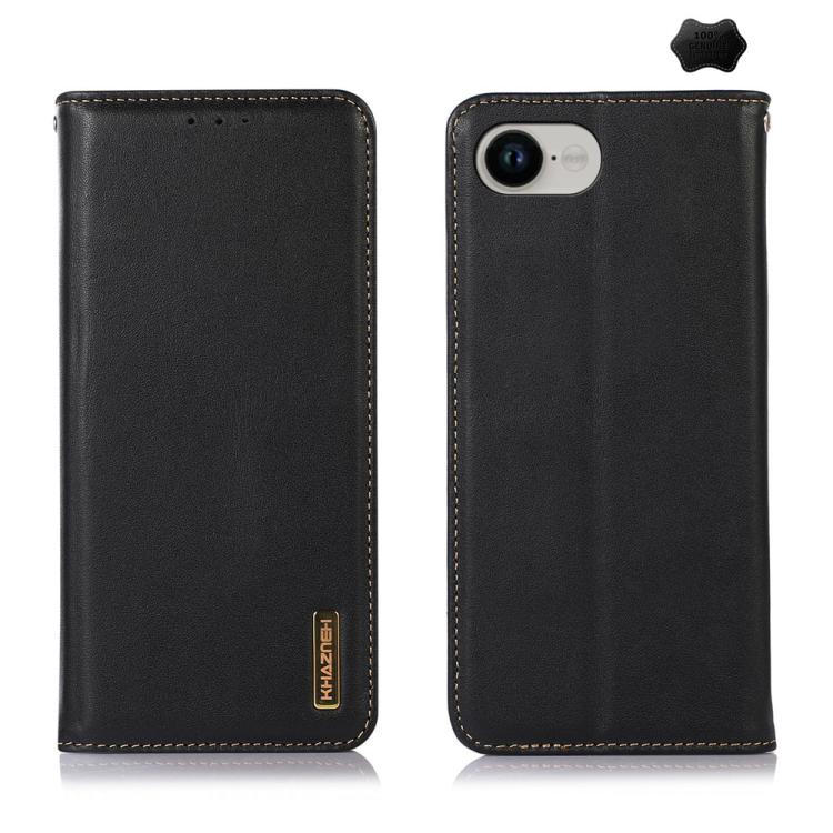 KHAZNEH Nappa Top Layer Cowhide Leather Phone Case, For iPhone 16e, For iPhone 16 Pro Max, For iPhone 16 Pro, For iPhone 16 Plus, For iPhone 16, For iPhone 15 Pro Max