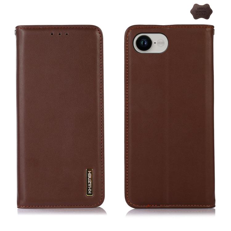 KHAZNEH Nappa Top Layer Cowhide Leather Phone Case, For iPhone 16e, For iPhone 16 Pro Max, For iPhone 16 Pro, For iPhone 16 Plus, For iPhone 16, For iPhone 15 Pro Max