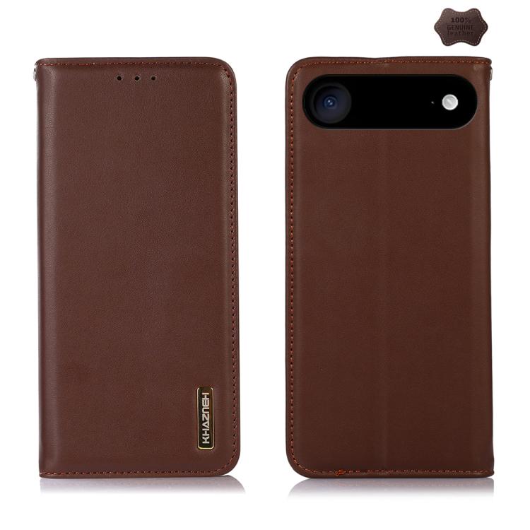 KHAZNEH Nappa Top Layer Cowhide Leather Phone Case, For iPhone 16e, For iPhone 16 Pro Max, For iPhone 16 Pro, For iPhone 16 Plus, For iPhone 16, For iPhone 15 Pro Max