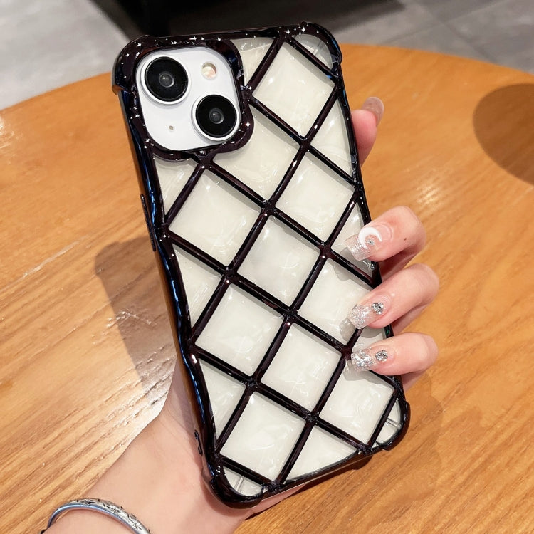 3D Diamond Lattice Laser Engraving Phone Case, For iPhone 14 / 13, For iPhone 15 Pro Max, For iPhone 14 Pro, For iPhone 15 Pro
