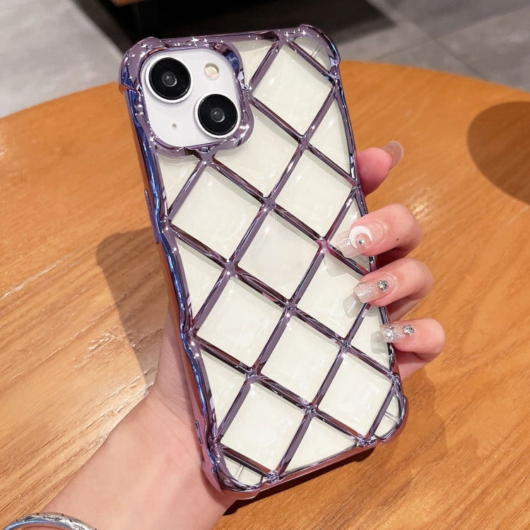 3D Diamond Lattice Laser Engraving Phone Case, For iPhone 14 / 13, For iPhone 15 Pro Max, For iPhone 14 Pro, For iPhone 15 Pro