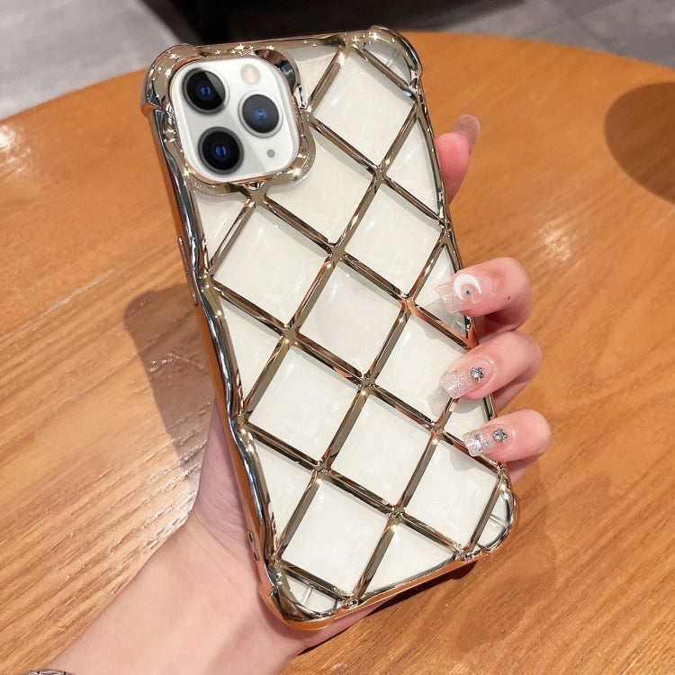 3D Diamond Lattice Laser Engraving Phone Case, For iPhone 13 Pro, For iPhone 12 / 12 Pro, For iPhone 12 Pro Max, For iPhone 11 Pro Max