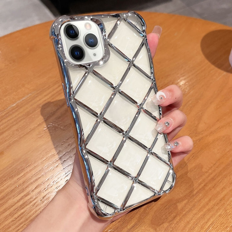 3D Diamond Lattice Laser Engraving Phone Case, For iPhone 13 Pro, For iPhone 12 / 12 Pro, For iPhone 12 Pro Max, For iPhone 11 Pro Max