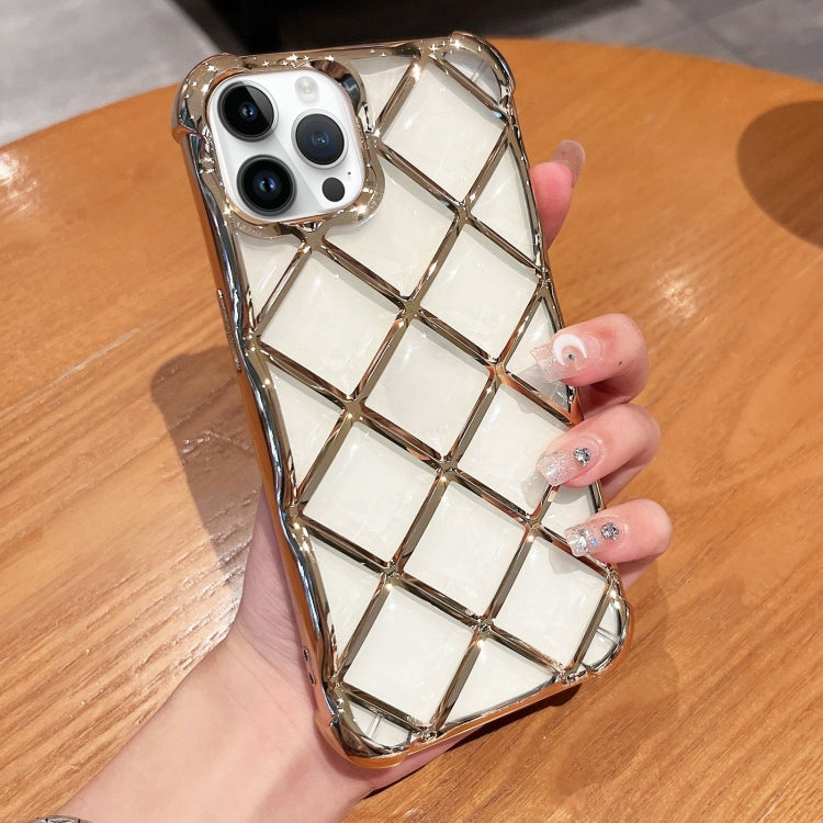 3D Diamond Lattice Laser Engraving Phone Case, For iPhone 14 / 13, For iPhone 15 Pro Max, For iPhone 14 Pro, For iPhone 15 Pro