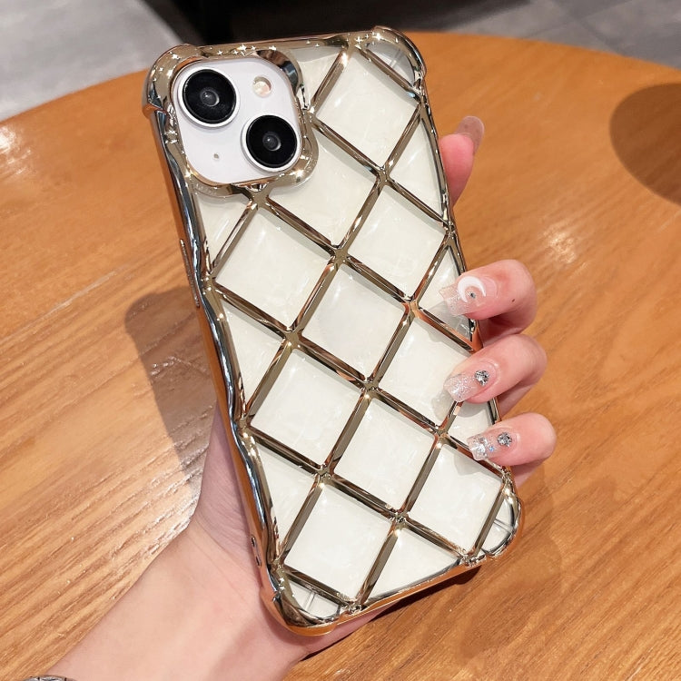 3D Diamond Lattice Laser Engraving Phone Case, For iPhone 14 Pro Max, For iPhone 15 Plus, For iPhone 13 Pro Max, For iPhone 15