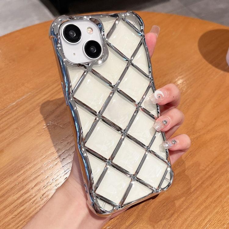 3D Diamond Lattice Laser Engraving Phone Case, For iPhone 14 Pro Max, For iPhone 15 Plus, For iPhone 13 Pro Max, For iPhone 15