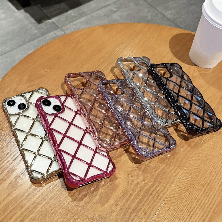 3D Diamond Lattice Laser Engraving Phone Case, For iPhone 14 / 13, For iPhone 15 Pro Max, For iPhone 14 Pro, For iPhone 15 Pro