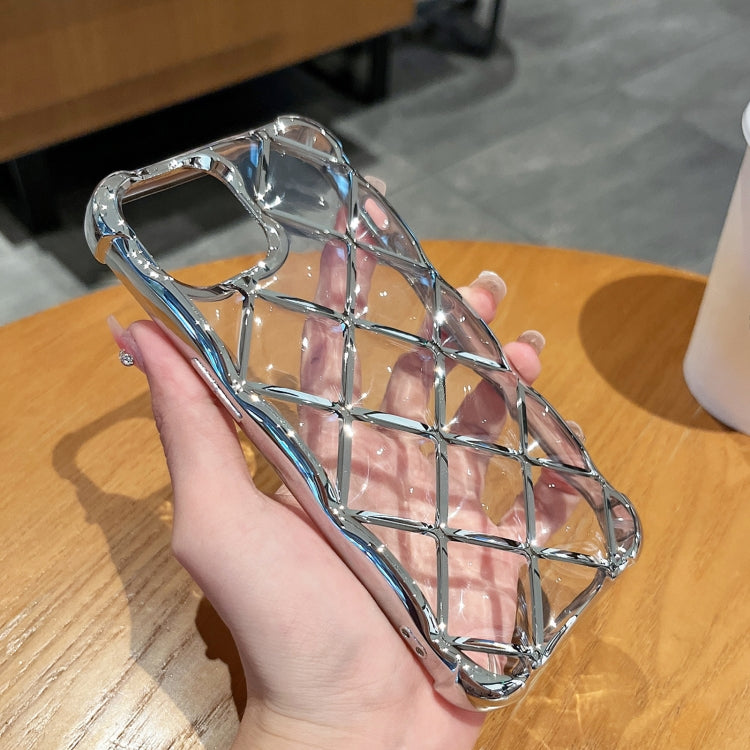 3D Diamond Lattice Laser Engraving Phone Case, For iPhone 14 Pro Max, For iPhone 15 Plus, For iPhone 13 Pro Max, For iPhone 15