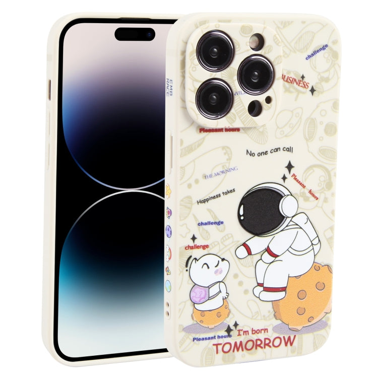 Astronaut Pattern Frosted TPU Phone Case, For iPhone 14 Plus, For iPhone 14, For iPhone 14 Pro, For iPhone 14 Pro Max, For iPhone SE 2022 / SE 2020 / 8 / 7, For iPhone 13 Pro Max, For iPhone 13 Pro, For iPhone 13