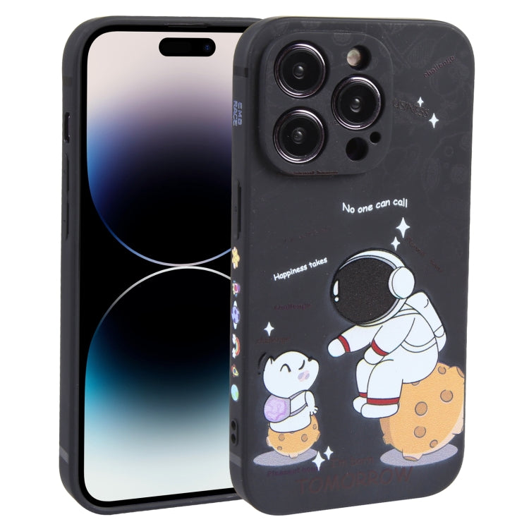 Astronaut Pattern Frosted TPU Phone Case, For iPhone 14 Plus, For iPhone 14, For iPhone 14 Pro, For iPhone 14 Pro Max, For iPhone SE 2022 / SE 2020 / 8 / 7, For iPhone 13 Pro Max, For iPhone 13 Pro, For iPhone 13