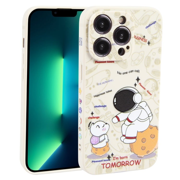 Astronaut Pattern Frosted TPU Phone Case, For iPhone 14 Plus, For iPhone 14, For iPhone 14 Pro, For iPhone 14 Pro Max, For iPhone SE 2022 / SE 2020 / 8 / 7, For iPhone 13 Pro Max, For iPhone 13 Pro, For iPhone 13
