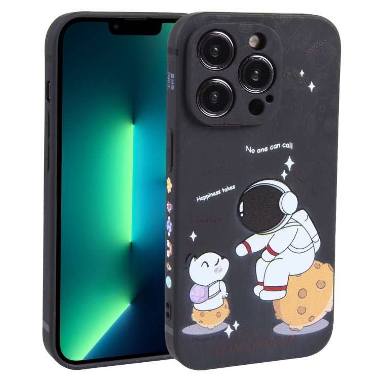 Astronaut Pattern Frosted TPU Phone Case, For iPhone 14 Plus, For iPhone 14, For iPhone 14 Pro, For iPhone 14 Pro Max, For iPhone SE 2022 / SE 2020 / 8 / 7, For iPhone 13 Pro Max, For iPhone 13 Pro, For iPhone 13
