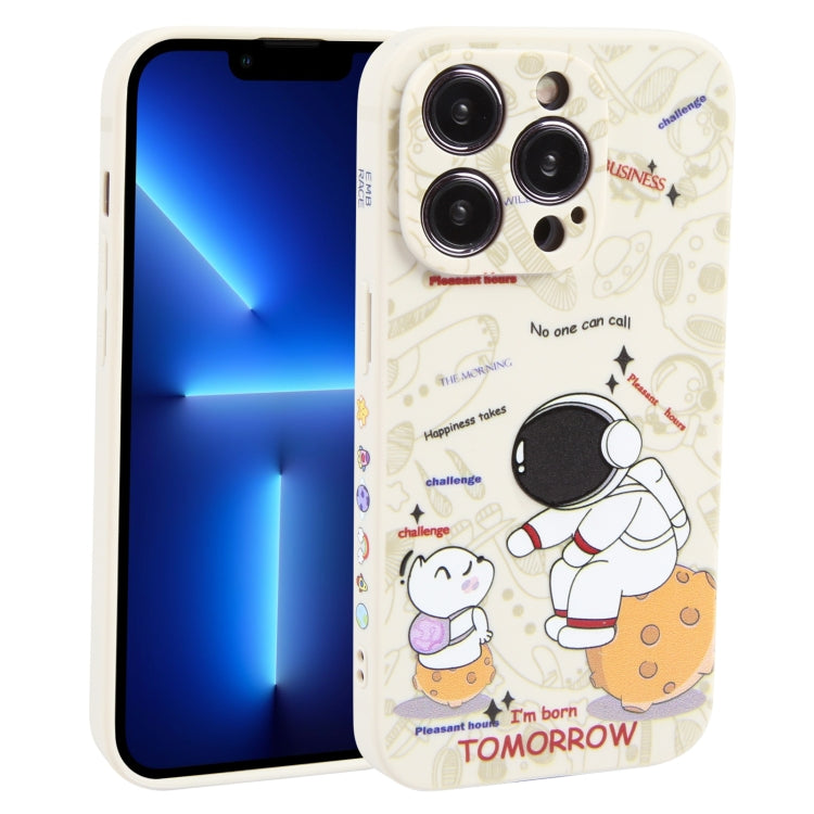 Astronaut Pattern Frosted TPU Phone Case, For iPhone 14 Plus, For iPhone 14, For iPhone 14 Pro, For iPhone 14 Pro Max, For iPhone SE 2022 / SE 2020 / 8 / 7, For iPhone 13 Pro Max, For iPhone 13 Pro, For iPhone 13