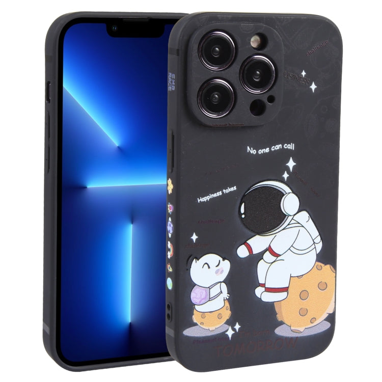 Astronaut Pattern Frosted TPU Phone Case, For iPhone 14 Plus, For iPhone 14, For iPhone 14 Pro, For iPhone 14 Pro Max, For iPhone SE 2022 / SE 2020 / 8 / 7, For iPhone 13 Pro Max, For iPhone 13 Pro, For iPhone 13