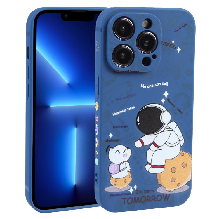 Astronaut Pattern Frosted TPU Phone Case, For iPhone 14 Plus, For iPhone 14, For iPhone 14 Pro, For iPhone 14 Pro Max, For iPhone SE 2022 / SE 2020 / 8 / 7, For iPhone 13 Pro Max, For iPhone 13 Pro, For iPhone 13