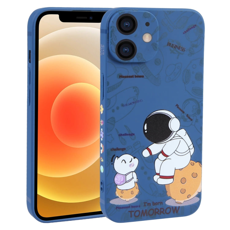 Astronaut Pattern Frosted TPU Phone Case, For iPhone 13 mini, For iPhone 12, For iPhone 12 Pro Max, For iPhone 12 Pro, For iPhone 12 mini, For iPhone 11 Pro Max, For iPhone 11, For iPhone 11 Pro