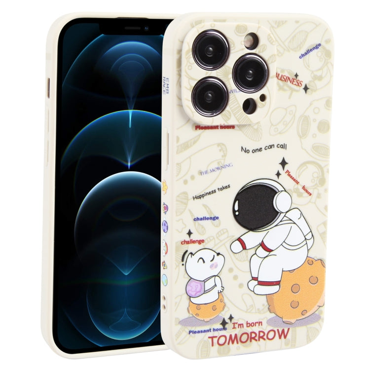 Astronaut Pattern Frosted TPU Phone Case, For iPhone 13 mini, For iPhone 12, For iPhone 12 Pro Max, For iPhone 12 Pro, For iPhone 12 mini, For iPhone 11 Pro Max, For iPhone 11, For iPhone 11 Pro