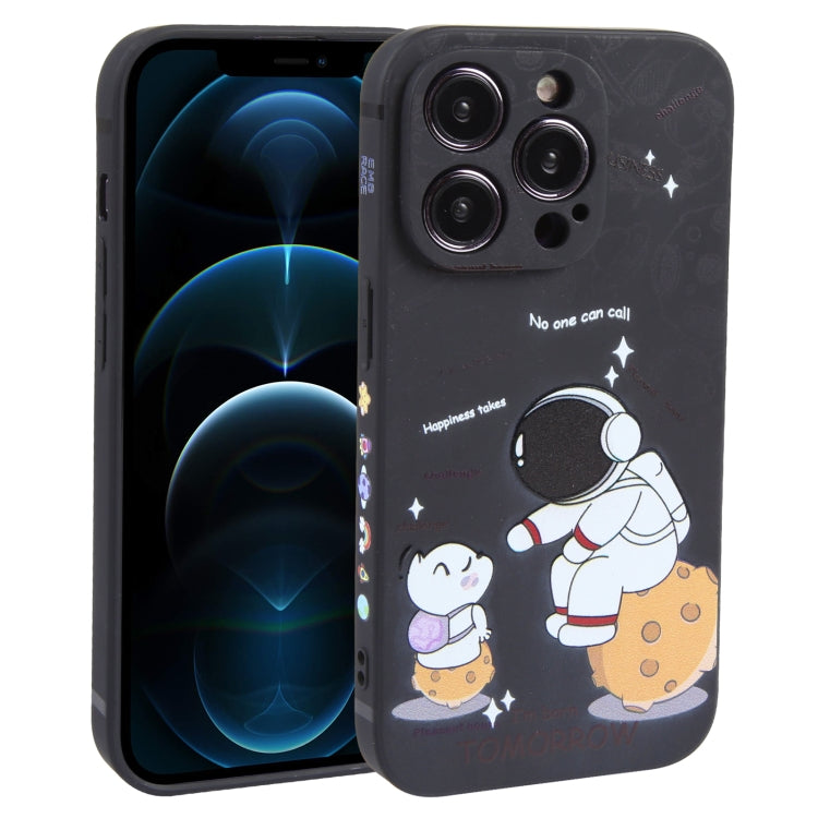 Astronaut Pattern Frosted TPU Phone Case, For iPhone 13 mini, For iPhone 12, For iPhone 12 Pro Max, For iPhone 12 Pro, For iPhone 12 mini, For iPhone 11 Pro Max, For iPhone 11, For iPhone 11 Pro
