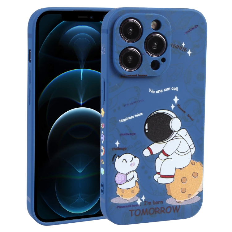 Astronaut Pattern Frosted TPU Phone Case, For iPhone 13 mini, For iPhone 12, For iPhone 12 Pro Max, For iPhone 12 Pro, For iPhone 12 mini, For iPhone 11 Pro Max, For iPhone 11, For iPhone 11 Pro