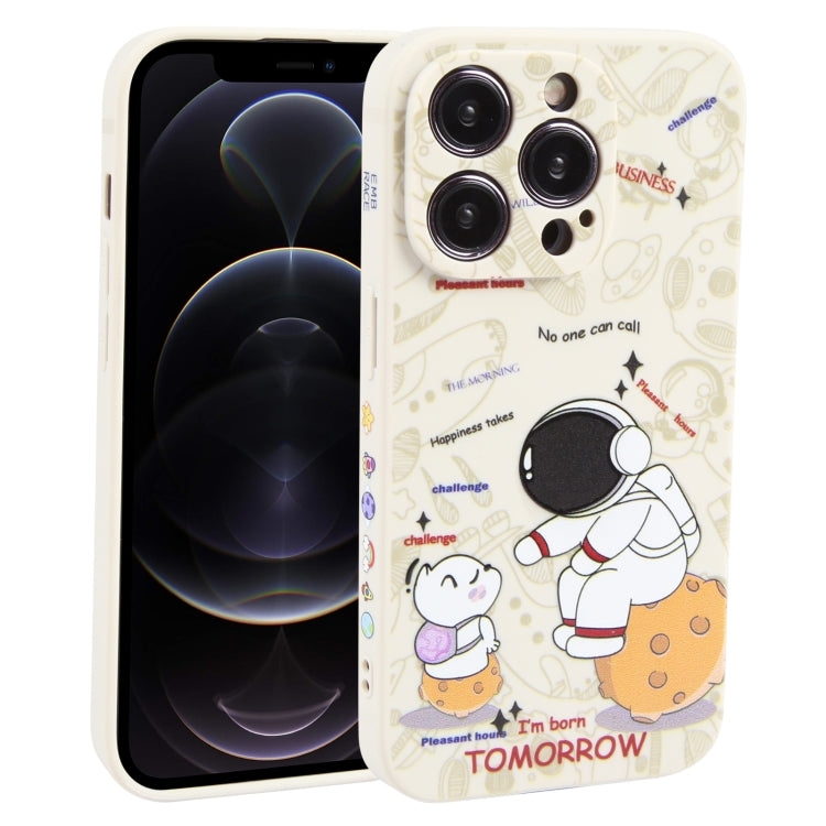 Astronaut Pattern Frosted TPU Phone Case, For iPhone 13 mini, For iPhone 12, For iPhone 12 Pro Max, For iPhone 12 Pro, For iPhone 12 mini, For iPhone 11 Pro Max, For iPhone 11, For iPhone 11 Pro
