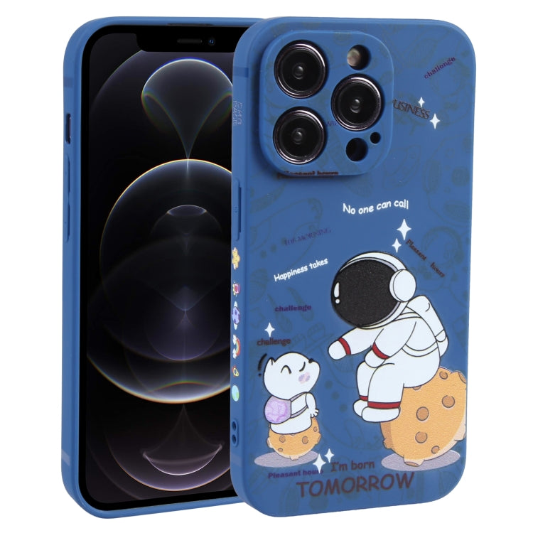 Astronaut Pattern Frosted TPU Phone Case, For iPhone 13 mini, For iPhone 12, For iPhone 12 Pro Max, For iPhone 12 Pro, For iPhone 12 mini, For iPhone 11 Pro Max, For iPhone 11, For iPhone 11 Pro