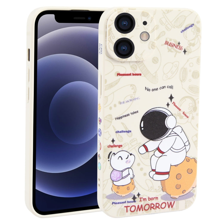 Astronaut Pattern Frosted TPU Phone Case, For iPhone 13 mini, For iPhone 12, For iPhone 12 Pro Max, For iPhone 12 Pro, For iPhone 12 mini, For iPhone 11 Pro Max, For iPhone 11, For iPhone 11 Pro