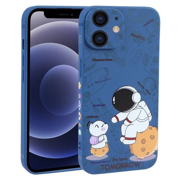 Astronaut Pattern Frosted TPU Phone Case, For iPhone 13 mini, For iPhone 12, For iPhone 12 Pro Max, For iPhone 12 Pro, For iPhone 12 mini, For iPhone 11 Pro Max, For iPhone 11, For iPhone 11 Pro