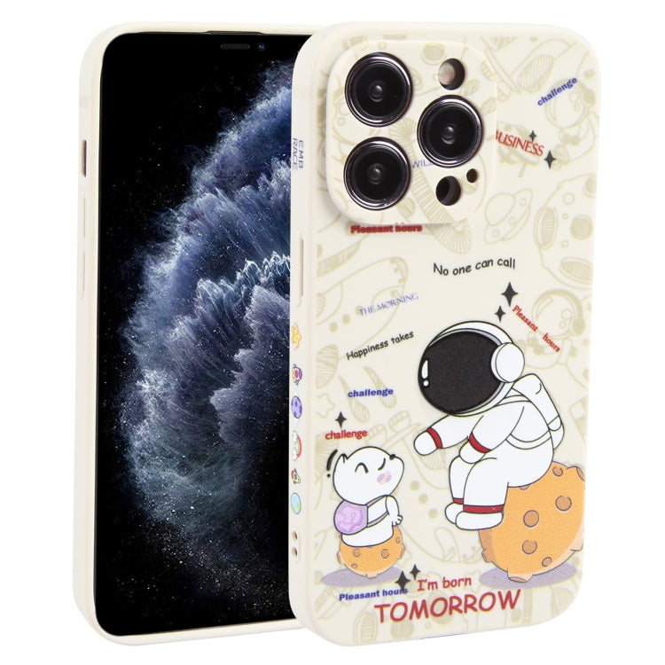 Astronaut Pattern Frosted TPU Phone Case, For iPhone 13 mini, For iPhone 12, For iPhone 12 Pro Max, For iPhone 12 Pro, For iPhone 12 mini, For iPhone 11 Pro Max, For iPhone 11, For iPhone 11 Pro