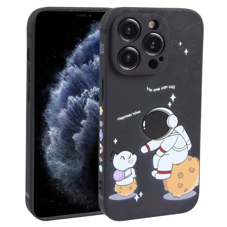 Astronaut Pattern Frosted TPU Phone Case, For iPhone 13 mini, For iPhone 12, For iPhone 12 Pro Max, For iPhone 12 Pro, For iPhone 12 mini, For iPhone 11 Pro Max, For iPhone 11, For iPhone 11 Pro