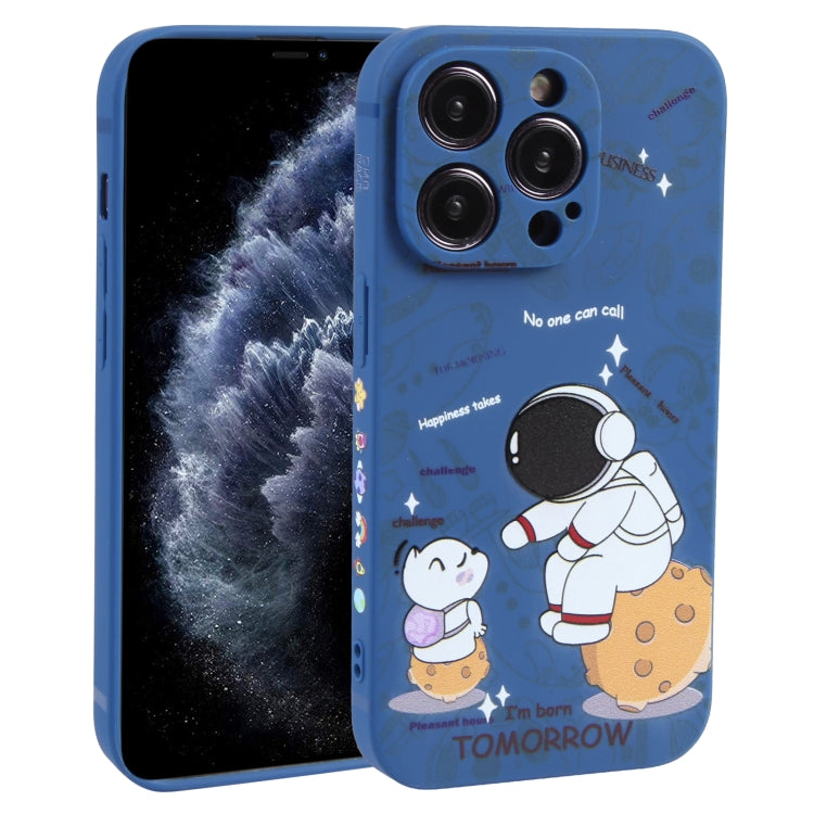 Astronaut Pattern Frosted TPU Phone Case, For iPhone 13 mini, For iPhone 12, For iPhone 12 Pro Max, For iPhone 12 Pro, For iPhone 12 mini, For iPhone 11 Pro Max, For iPhone 11, For iPhone 11 Pro