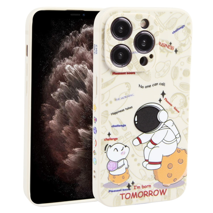 Astronaut Pattern Frosted TPU Phone Case, For iPhone 13 mini, For iPhone 12, For iPhone 12 Pro Max, For iPhone 12 Pro, For iPhone 12 mini, For iPhone 11 Pro Max, For iPhone 11, For iPhone 11 Pro