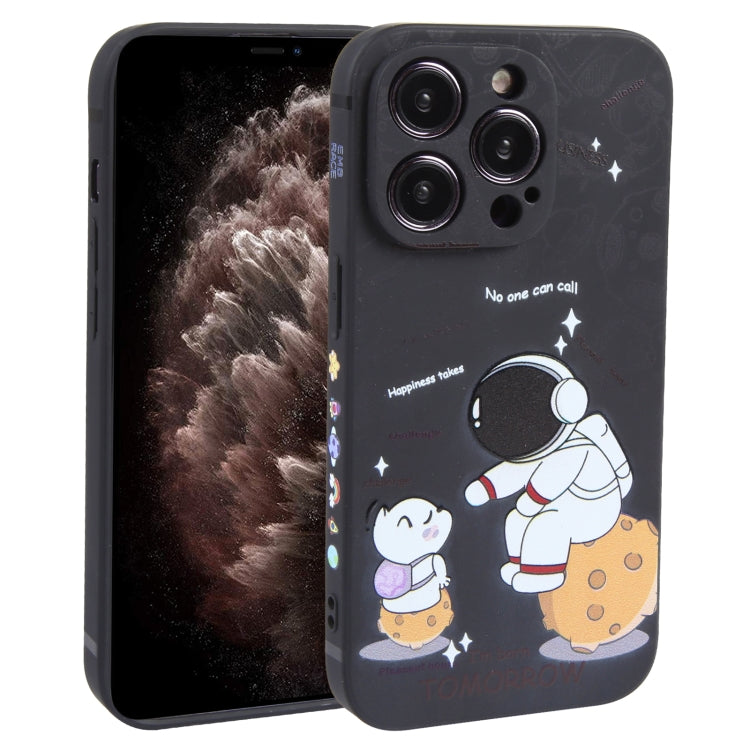 Astronaut Pattern Frosted TPU Phone Case, For iPhone 13 mini, For iPhone 12, For iPhone 12 Pro Max, For iPhone 12 Pro, For iPhone 12 mini, For iPhone 11 Pro Max, For iPhone 11, For iPhone 11 Pro