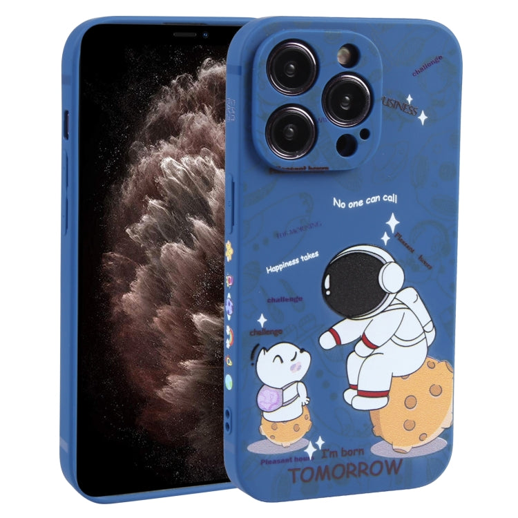 Astronaut Pattern Frosted TPU Phone Case, For iPhone 13 mini, For iPhone 12, For iPhone 12 Pro Max, For iPhone 12 Pro, For iPhone 12 mini, For iPhone 11 Pro Max, For iPhone 11, For iPhone 11 Pro