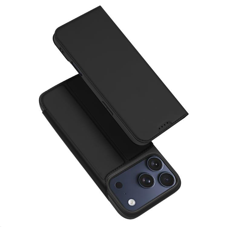 Étui à rabat en cuir DUX DUCIS Skin Pro Series pour iPhone 16 Pro Max, iPhone 16 Pro, iPhone 16 Plus, iPhone 16, iPhone 16e, iPhone 15 Pro Max, iPhone 15 Pro
