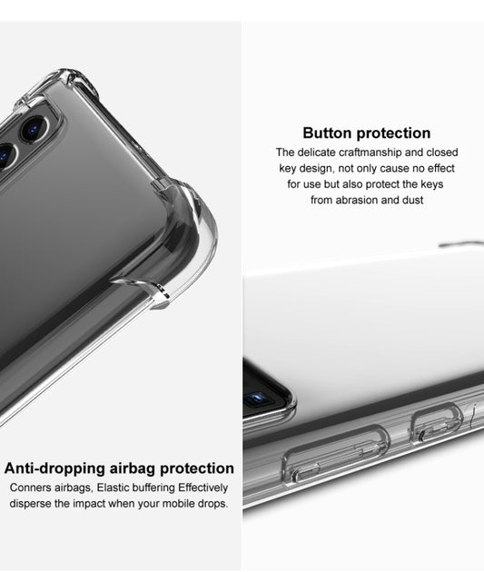 Clear TPU protective case edges and port cutouts for Sony Xperia 1 II access