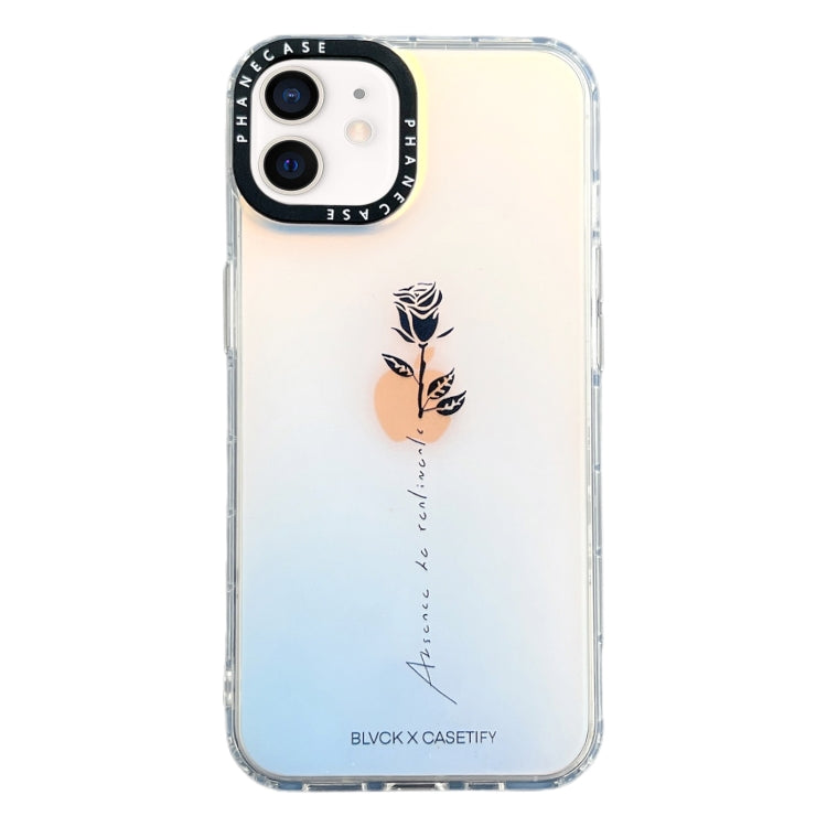 Double-sided Film Print Rose Phone Case, For iPhone 14 Plus, For iPhone 14, For iPhone 14 Pro, For iPhone 14 Pro Max, For iPhone 13 Pro Max, For iPhone 13 Pro, For iPhone 13, For iPhone 12, For iPhone 12 Pro Max, For iPhone 12 Pro, For iPhone 11 Pro Ma...