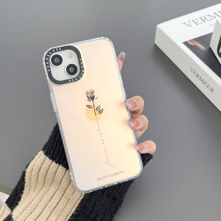 Double-sided Film Print Rose Phone Case, For iPhone 14 Plus, For iPhone 14, For iPhone 14 Pro, For iPhone 14 Pro Max, For iPhone 13 Pro Max, For iPhone 13 Pro, For iPhone 13, For iPhone 12, For iPhone 12 Pro Max, For iPhone 12 Pro, For iPhone 11 Pro Ma...