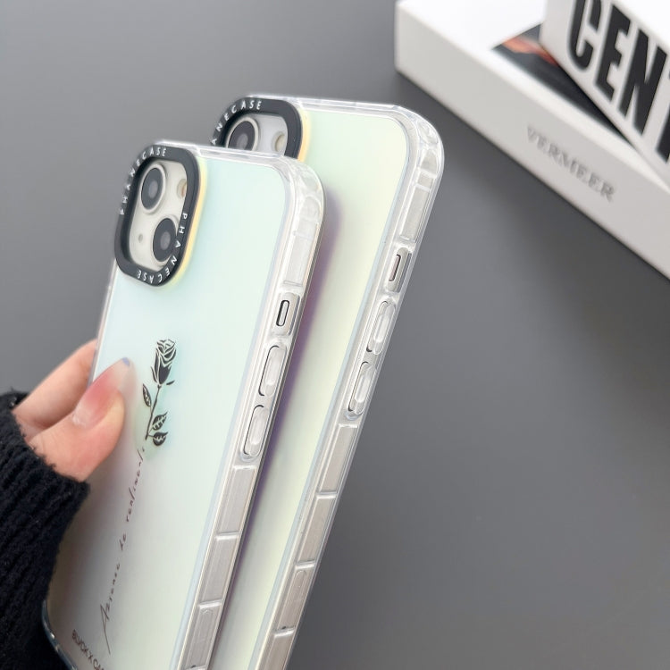 Double-sided Film Print Rose Phone Case, For iPhone 14 Plus, For iPhone 14, For iPhone 14 Pro, For iPhone 14 Pro Max, For iPhone 13 Pro Max, For iPhone 13 Pro, For iPhone 13, For iPhone 12, For iPhone 12 Pro Max, For iPhone 12 Pro, For iPhone 11 Pro Ma...