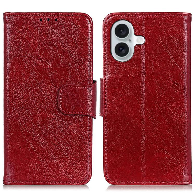 Nappa Texture Leather Case, For iPhone 16e, For iPhone 16 Pro Max, For iPhone 16 Pro, For iPhone 16 Plus, For iPhone 16, For iPhone 15 Pro Max