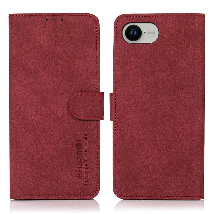 KHAZNEH Matte Texture Leather Phone Case, For iPhone 16e, For iPhone 16 Pro Max, For iPhone 16 Pro, For iPhone 16 Plus, For iPhone 16, For iPhone 15 Pro Max