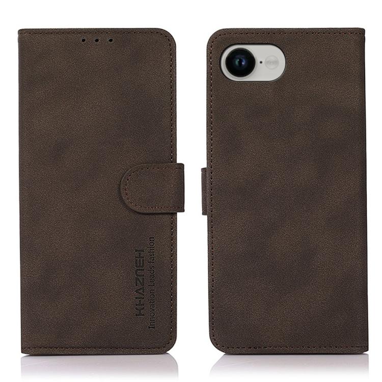 KHAZNEH Matte Texture Leather Phone Case, For iPhone 16e, For iPhone 16 Pro Max, For iPhone 16 Pro, For iPhone 16 Plus, For iPhone 16, For iPhone 15 Pro Max